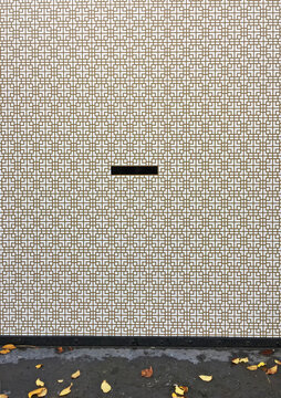 mailbox in pattern wall