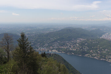 view of the city from the mountain.