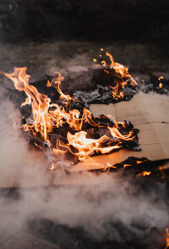 Burning fire