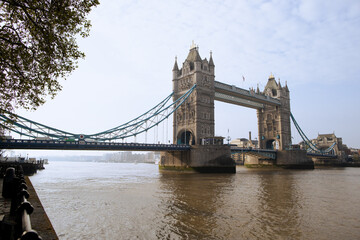 Fototapeta na wymiar River Thames and Tower Bridge in London