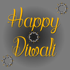 Diwali greeting with a message Happy Diwali