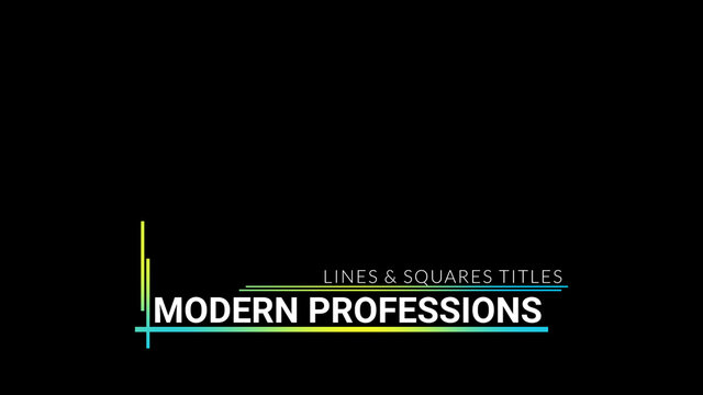 Modern Lines and Squares Profession Titles