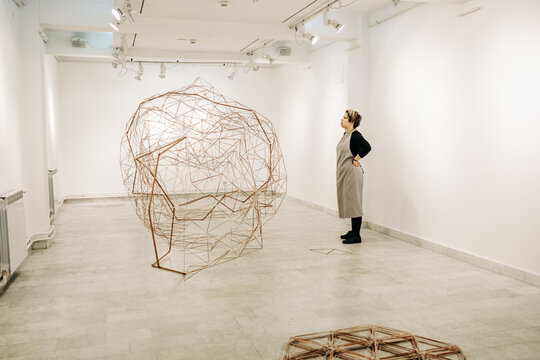 Large Abstract Sculpture In The Making Process