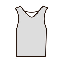 sleeveless shirt sportswear clothes line and fill icon