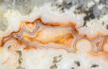 Macrophotograph Of The Detail Of An Australian Crazy Lace Agate