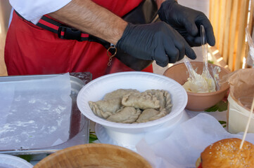 person preparing food