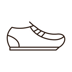 shoe sportswear accessory fashion line icon