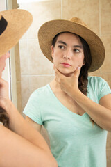 woman with accessories