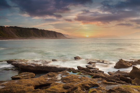 Wild Coast at Sunset