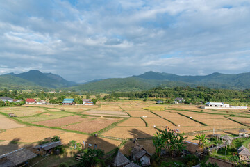 Fototapeta na wymiar Mountain View at Pua District, Nan, Thailand