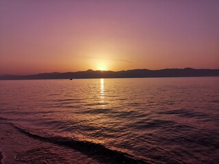 Obraz premium sunset over the sea