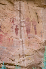 Fremont petroglyphs in Sego Canyon, Thompson Springs,  Grand County, Utah, Usa, America