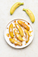 Deep fried bananas
