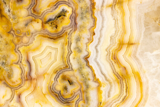 Macrophotographic Detail Of A Crazy Lace Agate From Western Australia