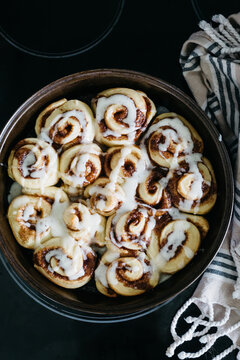 Homemade sourdough cinnamon buns