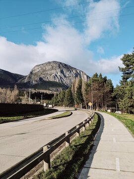 Bike Lane Beside Highway