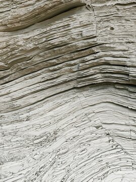 White Quartzose Granitic Rock Layers