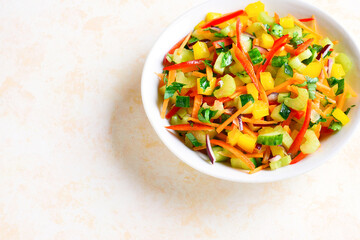 Healthy vegetable salad