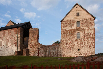 Fototapeta na wymiar Kastelholm Castle is a Swedish-built medieval castle located in Sund, Åland, Finland, Europe 