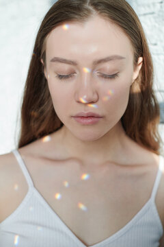 Woman with Sunny Bunnies on her Face