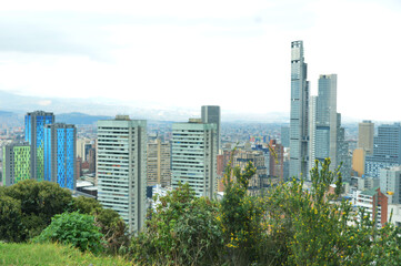 Sky line edificios centro de Bogotá Colombia 