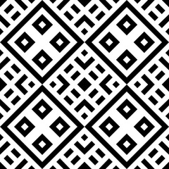 Tribe motif. Ethnic wallpaper. Ancient mosaic. Ethnical folk image. Tribal ornament. Embroidery background. Digital paper, web design, textile print, backdrop. Seamless abstract art. Vector artwork.