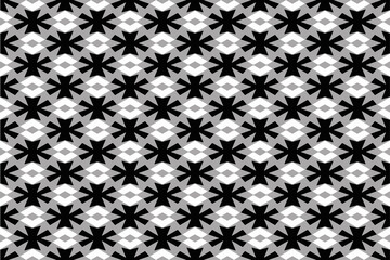 seamless abstract geometric black white and gray pattern-20e1a of a four sided polygon