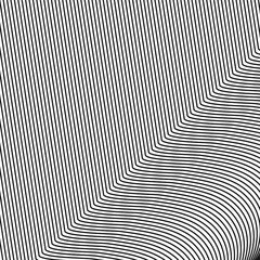 Abstract white background of thin black lines. Vector illustration.