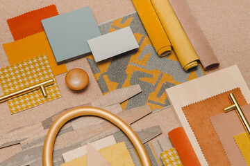 A design set with different materials