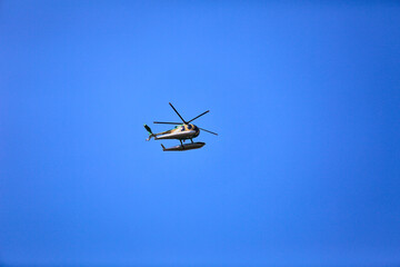 Fototapeta na wymiar helicopter in action