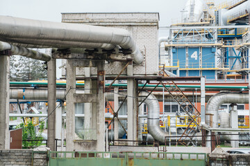 Industrial Structure Closeup Outdoors