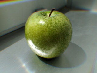 green apple on a table