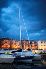 boats in the harbor