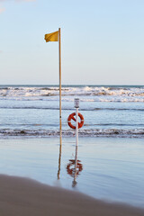 life buoy on the beach