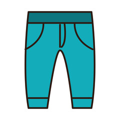 green pants male clothes line and fill icon