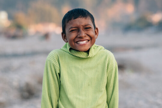 Portrait Of A Happy boy.