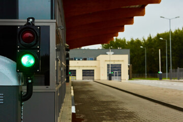 traffic light on the Customs