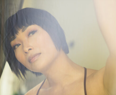 Potrait Of Beautiful Asian Woman