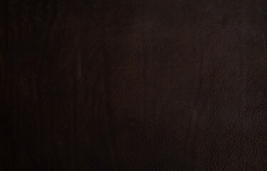 Obraz premium dark brown leather texture background pattern