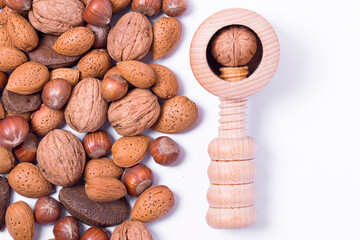 A mixture of different nuts