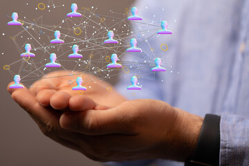 business conference team work connection digital concept