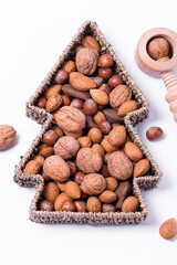  A mixture of different nuts