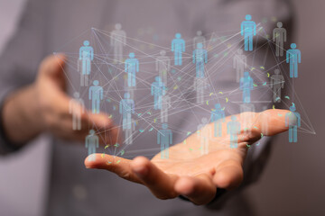 conference team work connection digital concept