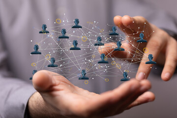 conference team work connection digital concept