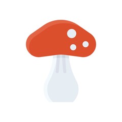 Mushroom icon, Thanksgiving related vector