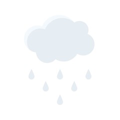 Rain cloud icon, Thanksgiving related vector