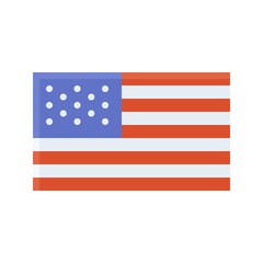 Fototapeta na wymiar United States flag icon, Thanksgiving related vector