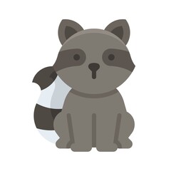Raccoon icon, Thanksgiving related vector