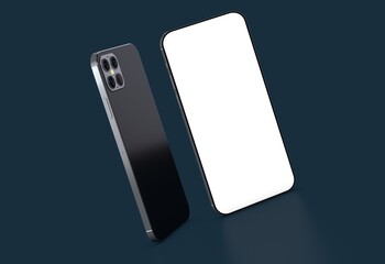 a digital smartphone device mobile phone 3d isolated