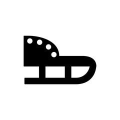 sleigh icon element of christmas icon for mobile concept and web apps. Thin line sleigh icon can be used for web and mobile. Premium icon on white background